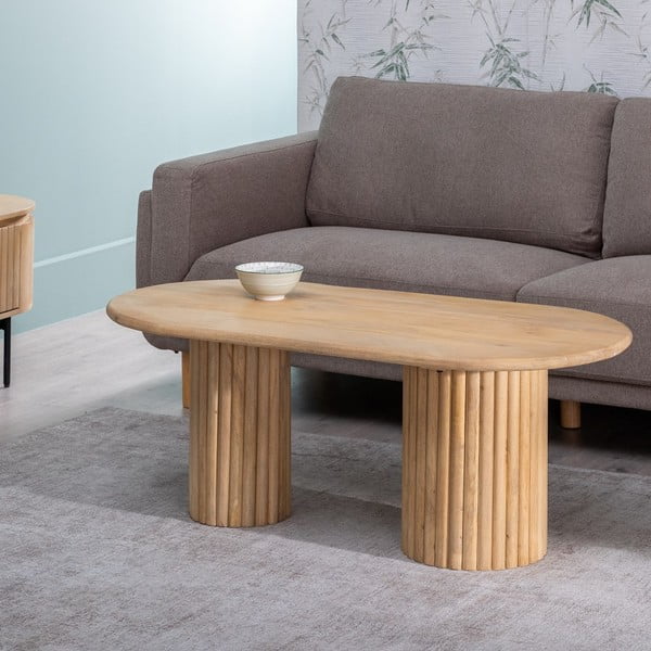 Konferenční stolek z mangového dřeva v přírodní barvě 60x120 cm Montmartre – Ixia-image-1