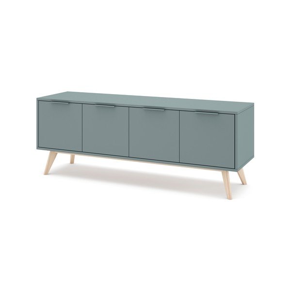 TV stolek šedozelený 140x53x40 cm Pisco – Marckeric-image-3