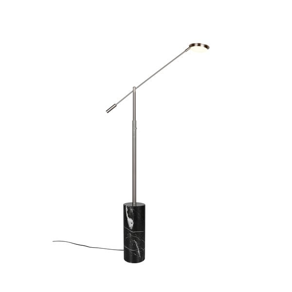 Černá/ve stříbrné barvě LED stojací lampa (výška 145 cm) Fiore – Trio Select-image-4