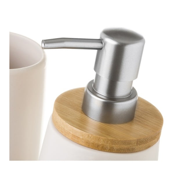 Bílá sada doplňků do koupelny – Casa Selección-image-1