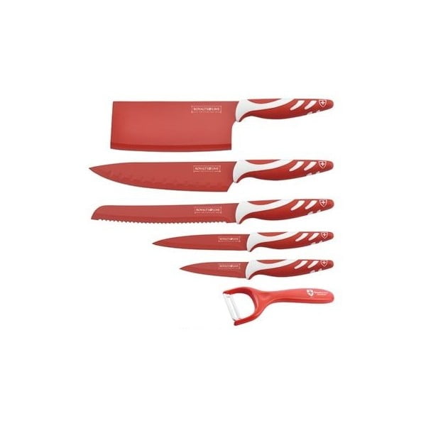 6dílná sada nožů Chef Non-stick Color, červená