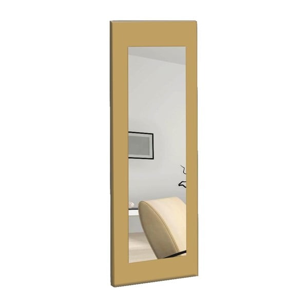 Nástěnné zrcadlo se žlutým rámem Oyo Concept Chiva, 40 x 120 cm