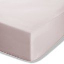 Světle růžové napínací perkálové prostěradlo 90x190 cm Easy Iron Percale – Catherine Lansfield