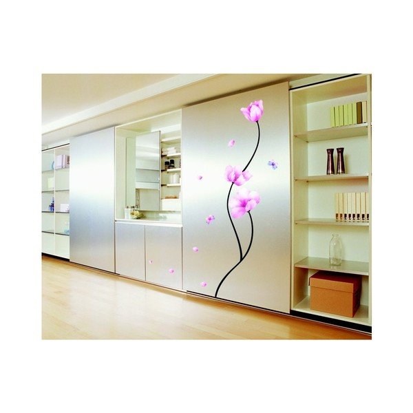 Sada samolepek Ambiance Pink Flowers And Butterflies-image-2