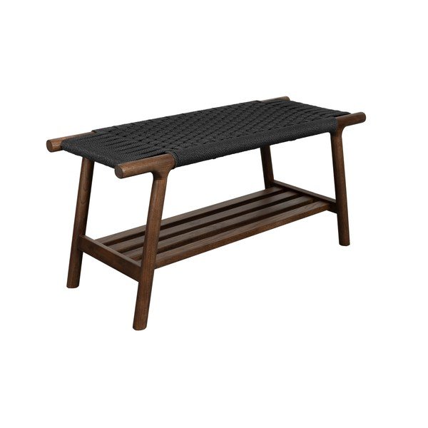 Dřevěná lavice v tmavě přírodní barvě Kintaro – Dutchbone-image-2