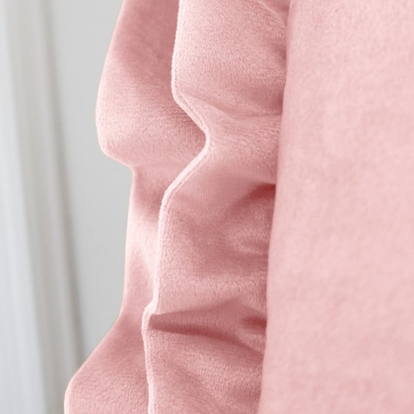 Sametový dekorační polštář 43x43 cm Velvet Double Frill – Catherine Lansfield-image-3