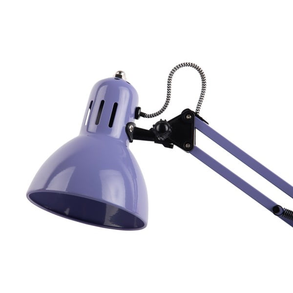 Fialová stolní lampa s kovovým stínidlem (výška 52 cm) Funky Hobby – Leitmotiv-image-3