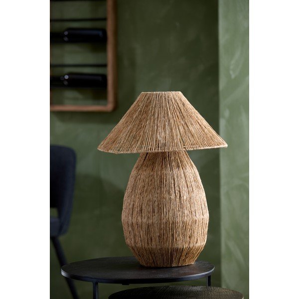 Stolní lampa v přírodní barvě se stínidlem z juty (výška 55 cm) Maruva – Light & Living-image-2
