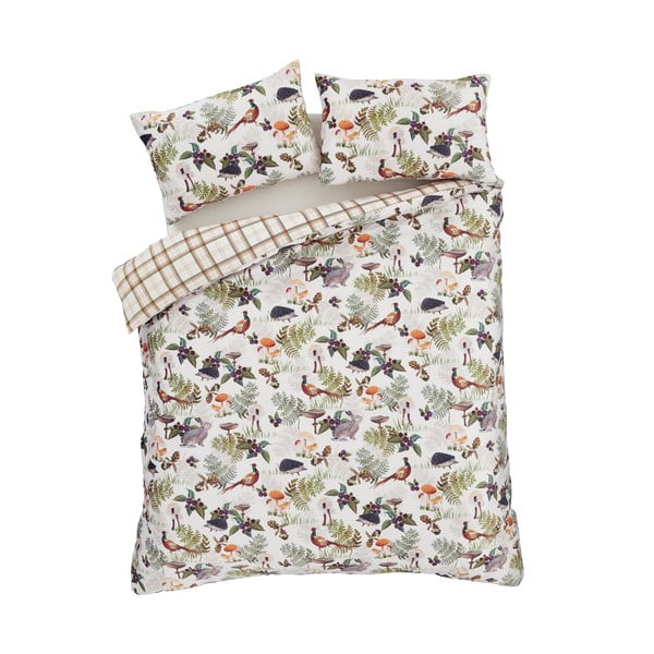 Sametové povlečení na dvoulůžko 200x200 cm Woodland Walk – Catherine Lansfield-image-2