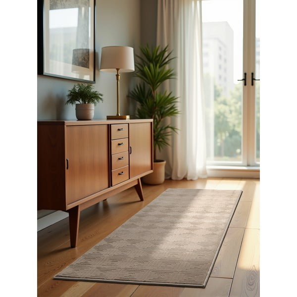 Béžový běhoun 80x240 cm Perles Tourmaline – Elle Decoration-image-1