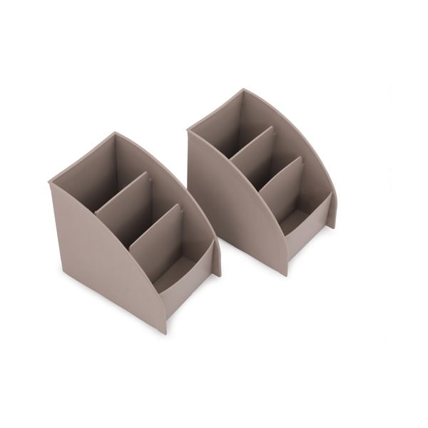 Béžový plastový koupelnový organizér na kosmetiku – Hermia-image-1