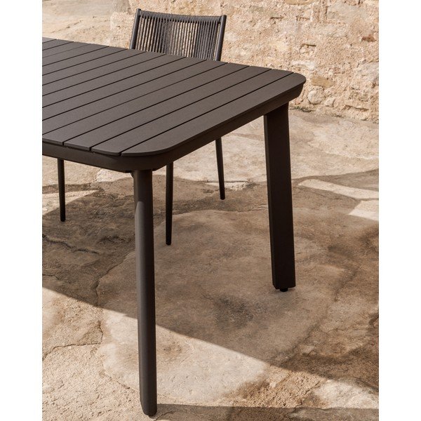 Kovový zahradní jídelní stůl 100x220 cm Izola – Kave Home-image-4