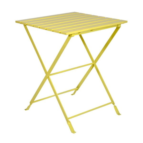 Odkládací stolek Industry Yellow, 60x60x74 cm