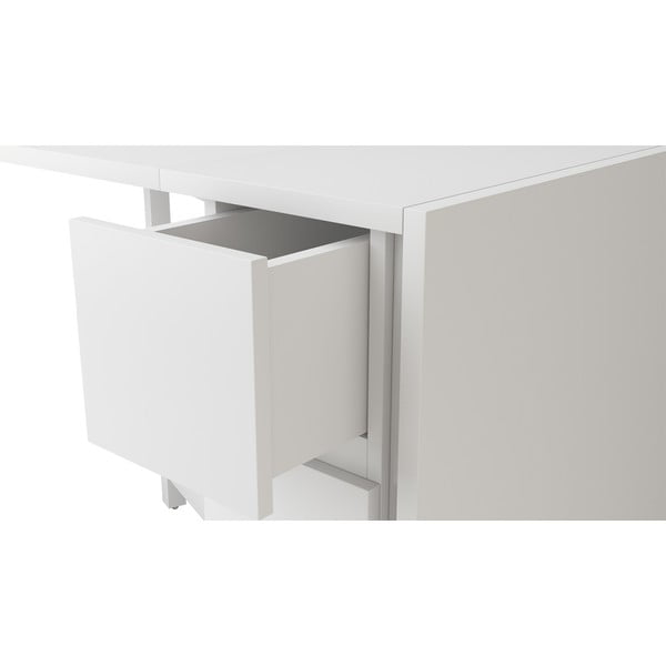 Bílý skládací multifunkční stůl Woodman Kungla-image-4