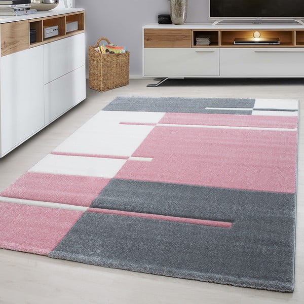 Růžovo-šedý koberec 80x150 cm Hawaii – Ayyildiz Carpets-image-1