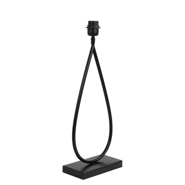 Matně černý kovový podstavec stolní lampy 51 cm Tamsu – Light & Living-image-4