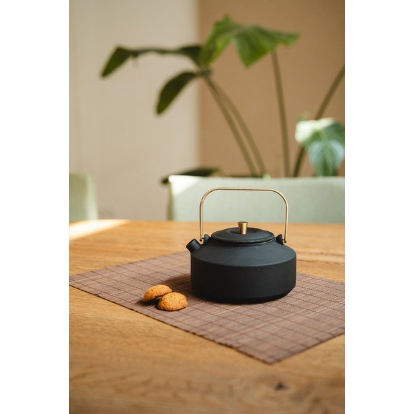 Černá konvice na čaj z litiny se sítkem 1 l Shangdong – Bredemeijer-image-3