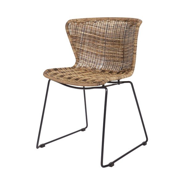 Z umělého ratanu zahradní židle v sadě 2 ks v přírodní barvě Wings – WOOOD