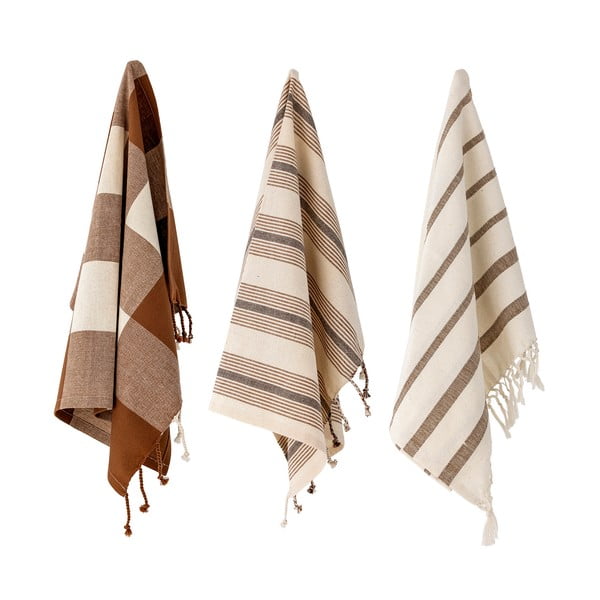 Bavlněné utěrky v sadě 3 ks 70x45 cm Papaya - Bloomingville-image-2