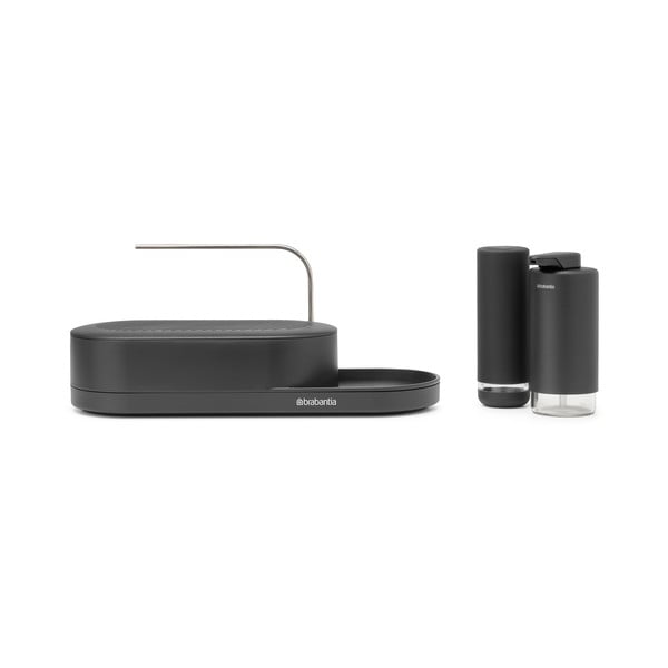 Šedý plastový stojan na mycí prostředky SinkStyle – Brabantia-image-3