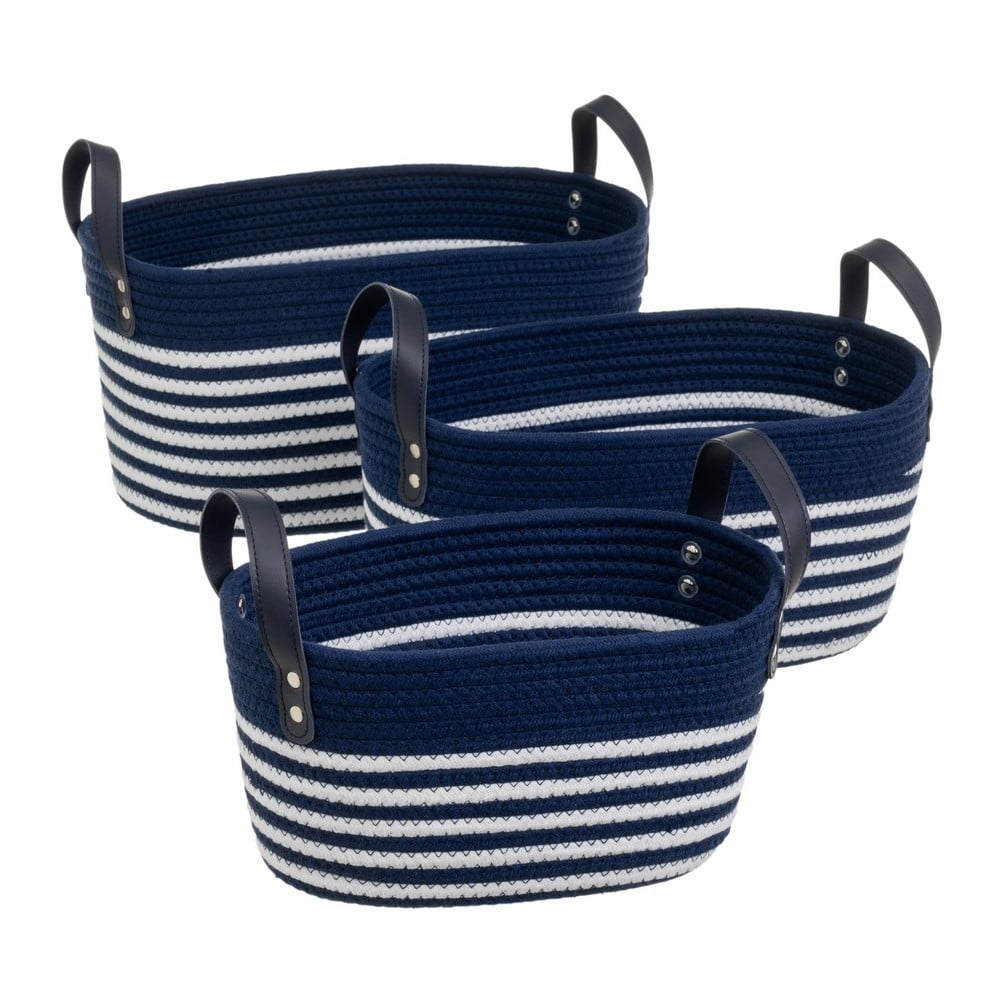 Látkové košíky v sadě 3 ks 38x22x20 cm – Casa Selección