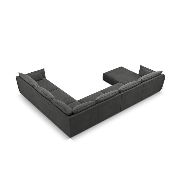 Šedá rohová pohovka (pravý roh) Vanda – Mazzini Sofas-image-3