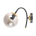 Černo-šedé nástěnné svítidlo ø 15 cm Yoyo – Squid Lighting