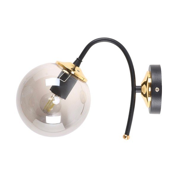 Černo-šedé nástěnné svítidlo ø 15 cm Yoyo – Squid Lighting