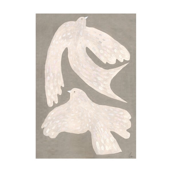 Plakát 30x40 cm Two Birds – Clara Schicketanz – The Poster Club