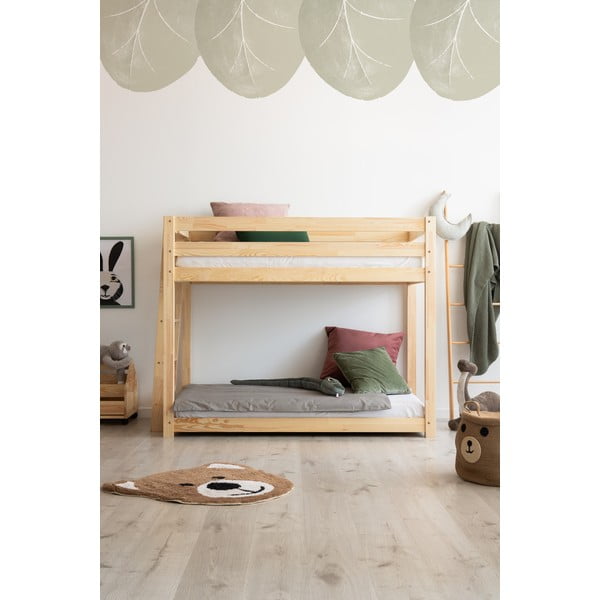 Patrová dětská postel z borovicového dřeva 90x190 cm CLPB - Adeko-image-2