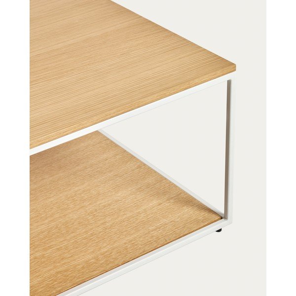 Konferenční stolek ve světle přírodní barvě s deskou v dubovém dekoru 60x110 cm Yoana – Kave Home-image-2