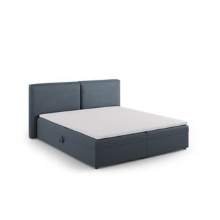 Modrá boxspring postel s úložným prostorem 180x200 cm Arendal – Cosmopolitan Design