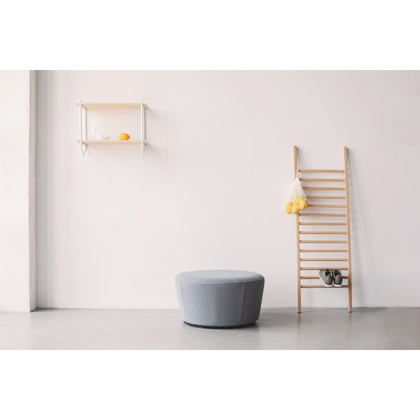 Koňakově hnědý kožený puf EMKO Naïve, ø 72 cm-image-3