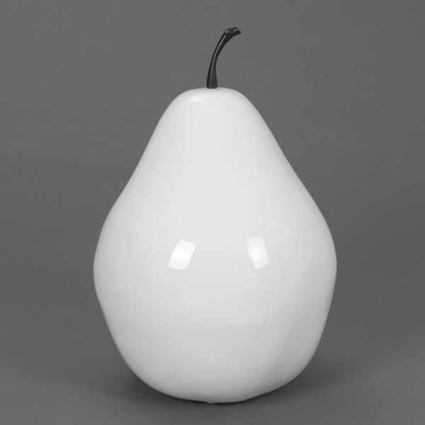 Bílá dekorace ve tvaru hrušky Amadeus Oslo Pear