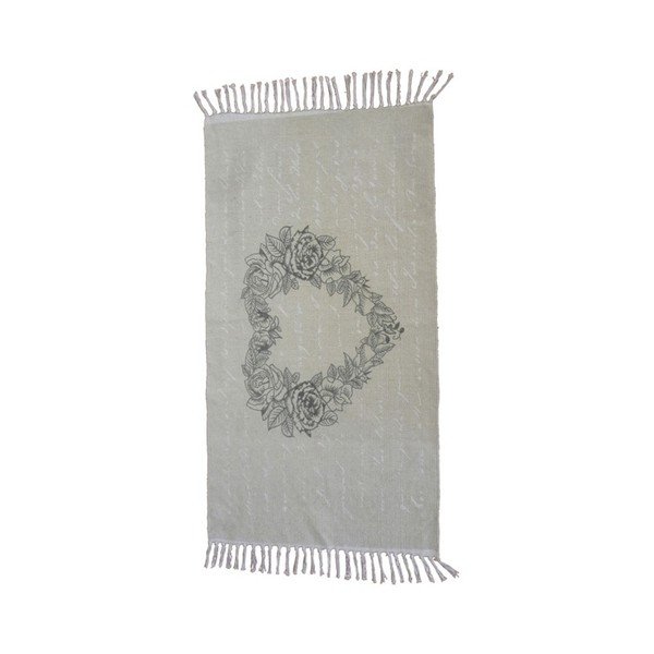 Ručně tkaný bavlněný koberec Webtappeti Shabby Rose, 60 x 90 cm