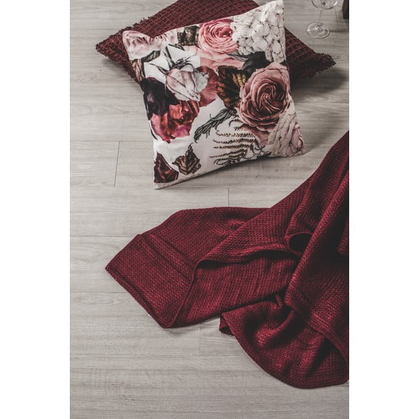 Růžový bavlněný dekorativní polštář Tiseco Home Studio Waffle, 45 x 45 cm-image-4