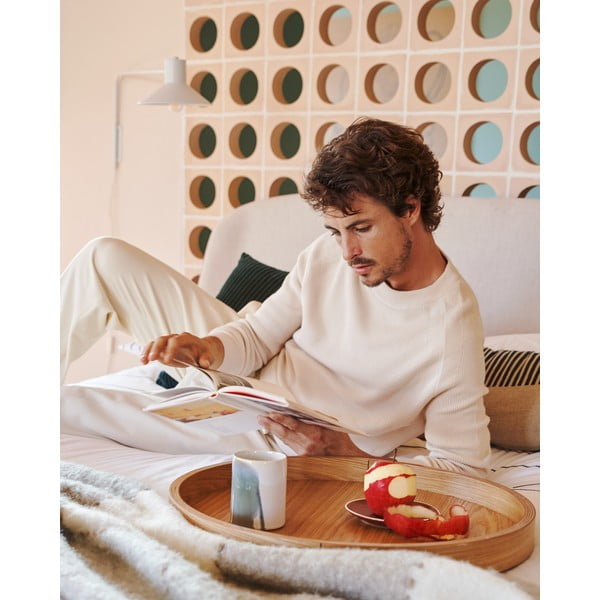 Noční stolek v dekoru jasanu v přírodní barvě Octavia – Kave Home-image-2