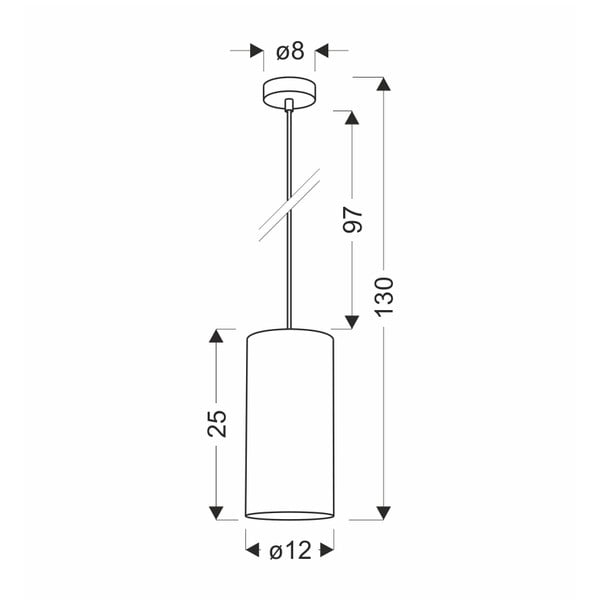 Závěsné svítidlo v přírodní barvě ø 12 cm Aragona – Candellux Lighting-image-2