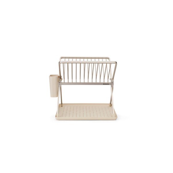 Béžový kovový dvoupatrový odkapávač 37x33 cm – Brabantia