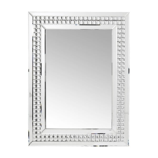 Nástěnné zrcadlo Kare Design Crystals LED, 80 x 60 cm