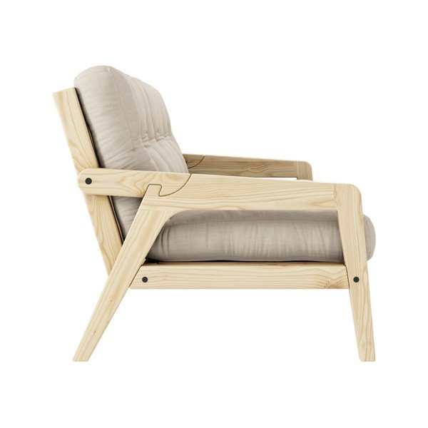 Béžová rozkládací pohovka 204 cm Grab - Karup Design-image-4