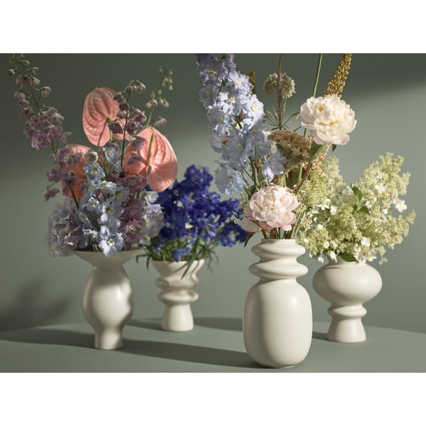 Krémově bílá keramická váza Kähler Design Kontur, výška 29 cm-image-1