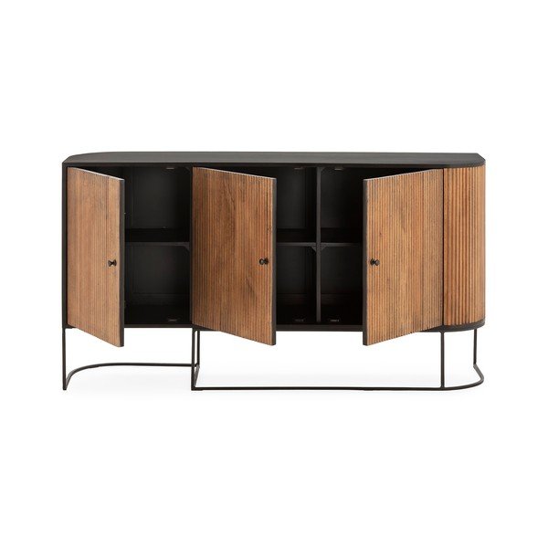 Komoda z mangového dřeva v přírodní barvě 165x90x40 cm Curve – MOME-image-4