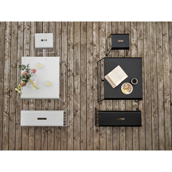 Černý kovový botník s lavicí A-Bench – Zone-image-2