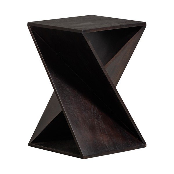 Odkládací stolek z masivu akácie 41x41 cm Ikem – WOOOD-image-3