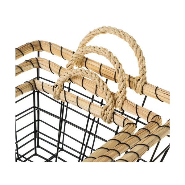 Drátěné kovové košíky v sadě 6 ks - Casa Selección-image-1