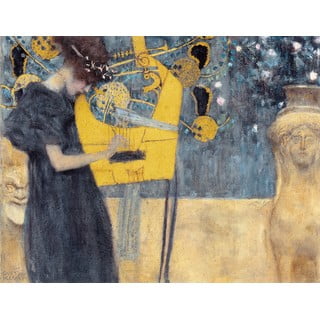Reprodukce obrazu Gustav Klimt - Music, 90 x 70 cm
