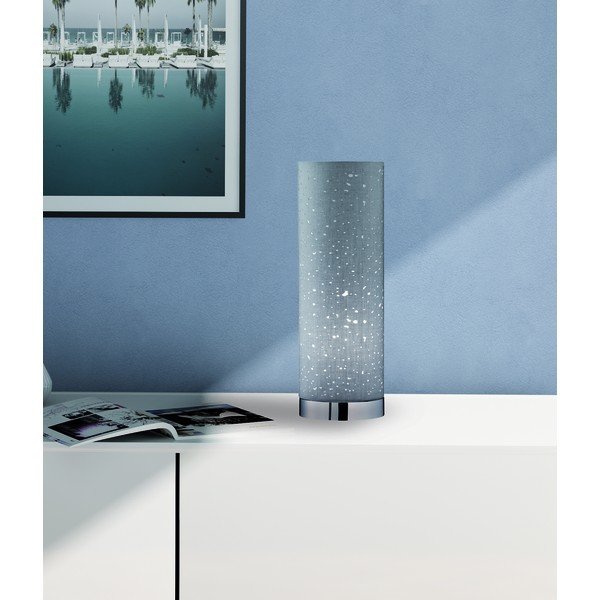Šedá stolní lampa s textilním stínidlem (výška 35 cm) Thor – Fischer & Honsel-image-2