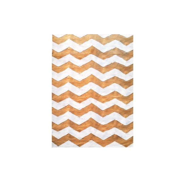 Ručně tkaný koberec Kilim Design Three Orange, 160x230 cm
