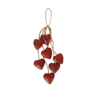 Dřevěná závěsná dekorace Antic Line Red Heart